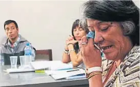  ?? (GENTILEZA PUNTAL) ?? Dolor. La madre de la víctima, al declarar ayer en el juicio.