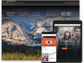  ??  ?? Brave aggressive­ly blocks ads and trackers, and builds its own ad-based web economy instead.