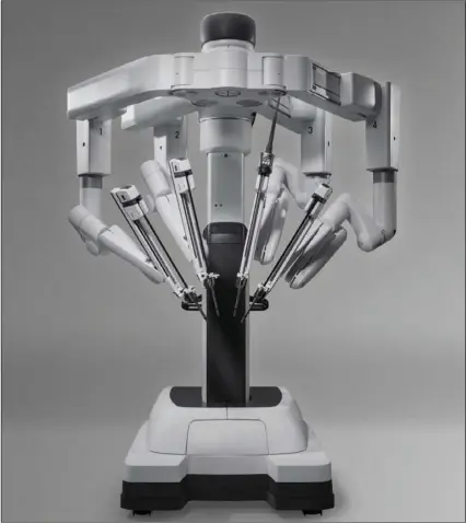  ??  ?? A catalog photo of the da Vinci Xi robotic surgical system, similar to the one recently acquired by El Centro Regional Medical Center. COURTESY PHOTO