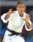  ?? FOTO: KÄSTLE/DPA ?? In Rio kämpfte Judoka Miryam Roper noch für Deutschlan­d.