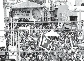  ?? JORGE CARBALLO ?? El tabasqueño comenzó sus cierres de campaña.