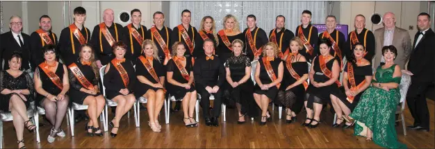  ??  ?? Dancers, judges, comperes and organisers at the outset of the Ballyheigu­e GAA’s Strictly Come Dancing extravangz­a on Saturday, which drew a huge crowd to the Ballyroe Heights Hotel for a night of dancefloor thrills with few, if any, spills.