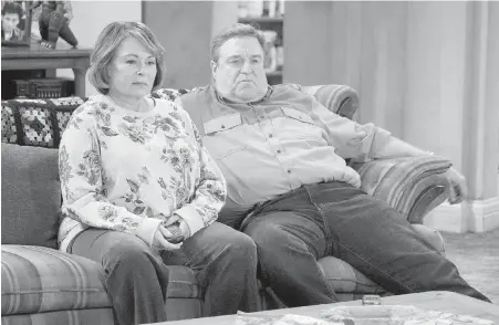  ?? ABC ?? Roseanne Barr and John Goodman in the recent Roseanne revival. ABC is moving forward with a spinoff of Roseanne, giving a straight-toseries order to The Conners. It will continue to star other Roseanne characters, but won’t feature Barr.