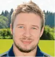  ??  ?? Sieht Wiesenbach als Favorit in der Kreisklass­e West 1: Daniel Olesch (FC Mindeltal).