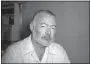  ?? AP PHOTO, FILE ?? In this 1950 file photo, novelist Ernest Hemingway appears at his country home in San Francisco de Paula near Havana, Cuba. Strand Magazine said Thursday, Aug. 2, that “A Room on the Garden Side,” a World War II story written by Hemingway in 1956,...