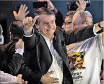  ?? EFE ?? Candidato. Jair Bolsonaro participó en la convención de su partido.