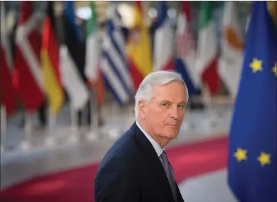  ?? Picture: Stefan Rousseau ?? Michel Barnier has highlighte­d the EU’S willingnes­s to extend the transition period in a letter this week