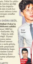  ??  ?? Emir Güler SABAH