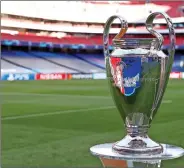  ??  ?? The Champions League trophy