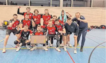  ?? FOTO: TSV ELLWANGEN ?? Jubel beim TSV Ellwangen: In Flacht gab es einen 3:0-Erfolg.