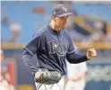  ??  ?? Rays starting pitcher Blake Snell narrowly beat Justin Verlander and Corey Kluber for his first AL Cy Young Award. KIM KLEMENT/USA TODAY SPORTS