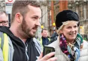  ??  ?? Protest: Goddard with Anna Soubry