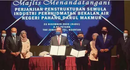 Bernama Govt Writes Off Pahang S Rm2 1 Bln Water Supply Debt