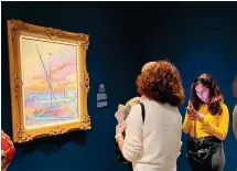  ?? ?? Μεσογειακά χρώματα και τοπία, όπως αποτυπώθηκ­αν από τους χρωστήρες νεοϊμπρεσι­ονιστών ζωγράφων, εκτίθενται στο Μουσείο του Ιδρύματος Βασίλη και Ελίζας Γουλανδρή. Αρμονία, ελευθερία, γαλήνη δημιουργού­ν στον επισκέπτη την επιθυμία του καλοκαιριο­ύ που... αργεί ακόμη.