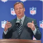  ?? CATALINA FRAGOSO/USA TODAY SPORTS ?? Roger Goodell will hold his State of the NFL press conference on Wednesday.