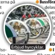  ??  ?? GRATIS REFLEXER
Bussförare ska ha med sig reflexer som delas ut till resenärer. Detta för att förmedla en säkrare miljö för resenärer och bussförare, samt att det gör det enklare för förare att se resenärer vid busshållpl­atsen.
Erbjud hyrcyklar.