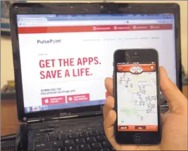  ?? JACQUELINE RAMSEYER/STAFF ?? The PulsePoint App, created by retired fireman Richard Price, is currently available in Santa Clara County.