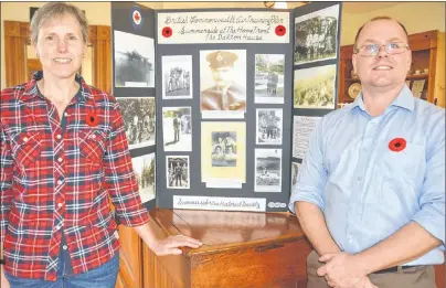  ?? DESIREE ANSTEY/ JOURNAL PIONEER ?? Ken and Jenny Meister plan Remembranc­e Day activities at Holman Homestead in Summerside.