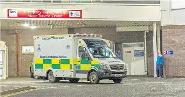  ??  ?? The emergency department at Ninewells Hospital, Dundee. Picture by Kim Cessford.