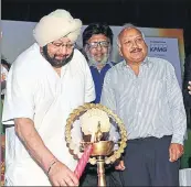  ?? BHARAT BHUSHAN/HT ?? ■ Punjab chief minister Capt Amarinder Singh inaugurati­ng a twoday convention and exhibition on rural entreprene­urship and innovation in Patiala on Tuesday.