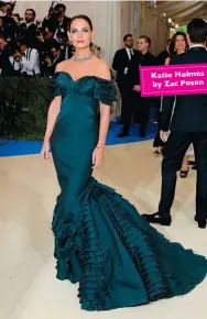  ??  ?? Katie Holmes by Zac Posen