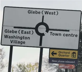  ??  ?? The New Town’s road signs originally featured district numbers, not names