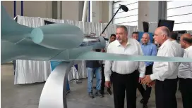  ?? (Ariel Hermoni/Defense Ministry) ?? DEFENSE MINISTER Avigdor Liberman, on a visit to the Elta factory in Ashdod yesterday, views advanced intelligen­ce systems that are an integral part of Israel’s defense capabiliti­es.