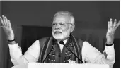  ??  ?? Prime Minister Modi said the Budget had taken a “big decision” to ensure that farmers get a fair price for their produce