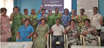  ?? ?? Participan­ts from the South Pacific Business Developmen­t (SPBD) in Suva. (General Manager for Business Assistance Fiji Mr. Ramesh Chand sitting in the middle).