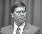  ??  ?? Defense Secretary Mark Esper said an accident was the likely cause of the explosion in Beirut. CAROLYN KASTER/ AP