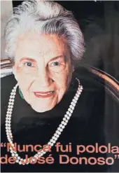  ??  ?? ► La aristócrat­a y abuela del escritor Rafael Gumucio, Marta Rivas.