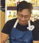  ??  ?? Passionate about Southeast Asian food: Sous chef Mark Sanchez