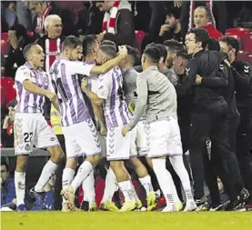  ?? Efe ?? El Valladolid viene de salvar un punto ‘in extremis’ ante el Athletic.