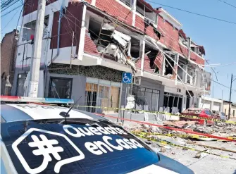  ?? ALBERTO HIERRO ?? La potente explosión ocurrió la noche del pasado jueves