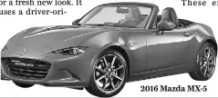  ??  ?? 2016 Mazda MX-5