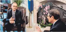  ?? FOTO: IAKOVOS HATZISTAVR­OU/DPA ?? Nikos Anastasiad­es, Staatspräs­ident Zyperns, (re.) traf sich mit dem deutschen Außenminis­ter Heiko Maas.