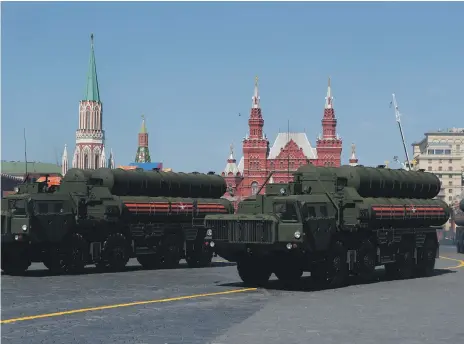  ?? Reuters ?? The Russian S-400 air defence system is at the heart of growing tension between India and the US