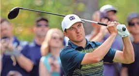  ?? JASEN VINLOVE/USA TODAY SPORTS ?? Jordan Spieth, the 25-year-old winner of 11 PGA Tour titles, missed the cut in The Players Championsh­ip amid a befuddling slump that dropped his world ranking to No. 30.