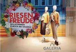 ?? Foto: C. ?? Endlich ist es so weit: Galeria Karstadt Kaufhof in Trier Fleischstr­aße und Simeonstra­ße öffnen wieder ihre Pforten!