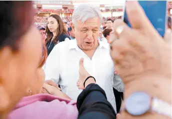  ?? JESÚS QUINTANAR ?? Lo que dice AMLO vale mucho por la investidur­a.