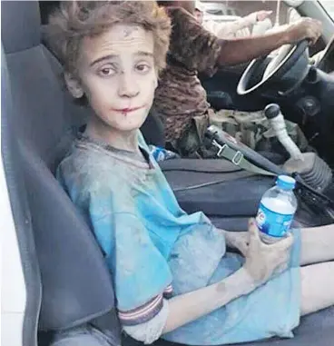  ??  ?? Emad Mishko Tamo, 12, is living in a refugee camp after being rescued from ISIL by the Iraqi army.