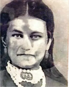  ?? [PHOTO PROVIDED] ?? Barbara Kroll’s great-grandmothe­r, Addie Still Shirley, was born in 1857 in Goingsnake District, Cherokee Nation, Indian Territory.