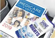  ?? TAIMY ALVAREZ/SOUTH FLORIDA SUN SENTINEL ?? Medicare informatio­nal material is now available for the 2020 year during the open enrollment period that runs through Dec. 7.