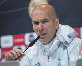  ?? EPA ?? Barcelona did not do a guard of honour when Real Madrid won the Club World Cup in Abu Dhabi but Zinedine Zidane says his decision is not a tit-for-tat reponse