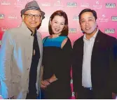  ??  ?? Video Sonic CEO Mart Miranda and wife Lala with Resorts World Manila chief integrated marketing                                              