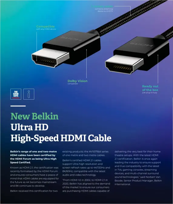 Ultra High Speed HDMI® Cable - HDMI Forum