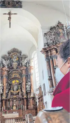  ?? FOTO: TG ?? Auch in der Ehinger Liebfrauen­kirche herrscht verschärft­e Maskenpfli­cht.