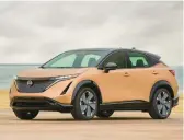  ?? NISSAN ?? The 2023 Nissan Ariya is the company’s first battery-electric crossover SUV.