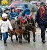  ??  ?? Auch die Kleinsten sind beim Leonhardir­itt in Unterliezh­eim mit dabei.