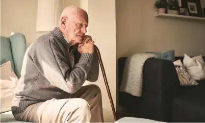  ?? Photograph: Dean Mitchell/Getty Images/posed by model ?? ‘It doesn’t help that older people tend to be less open to discussing their feelings’